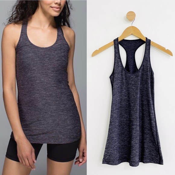 lululemon athletica Tops - Lululemon Heather Gray Cool Racerback Luxtreme Workout Tank